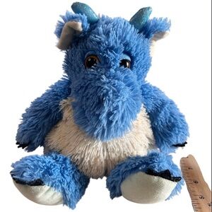Warmies 13 Inch Blue Dragon Microwavable Plush Stuffed Weighted Dragon Lavender